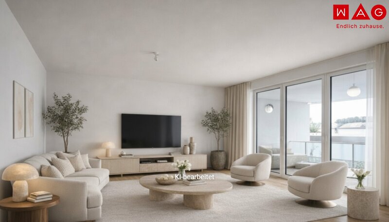 Möblierungsvorschlag Wohnzimmer KI generiert