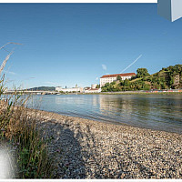 Der Donaustrand in Alturfahr nur 50 m entfernt