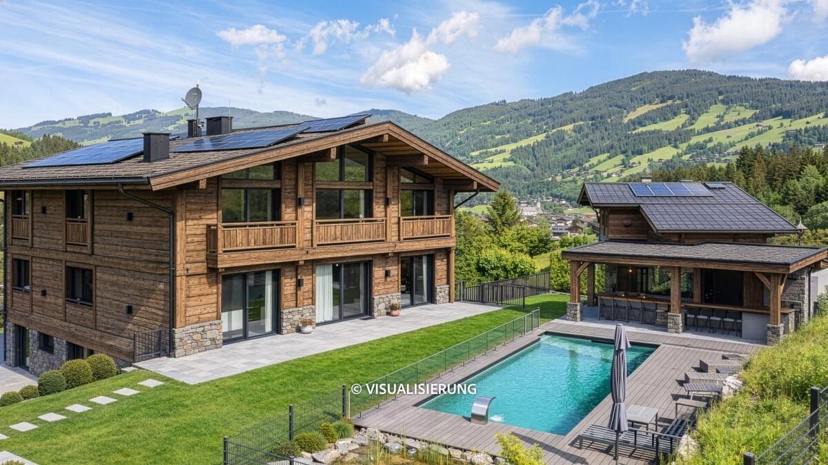 KITZIMMO-Luxusvilla mit Freizeitwohnsitz kaufen - Immobilien Kirchberg in Tirol.