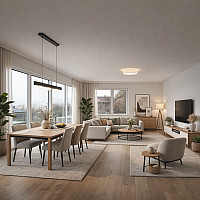 Wohn-Essbereich - KI generiert