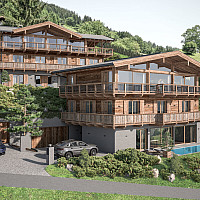 KITZIMMO-Grundstück mit Baugenehmigung für 2 Luxuschalets - Immobilien Itter kaufen.