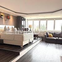 offenes Schlafzimmer