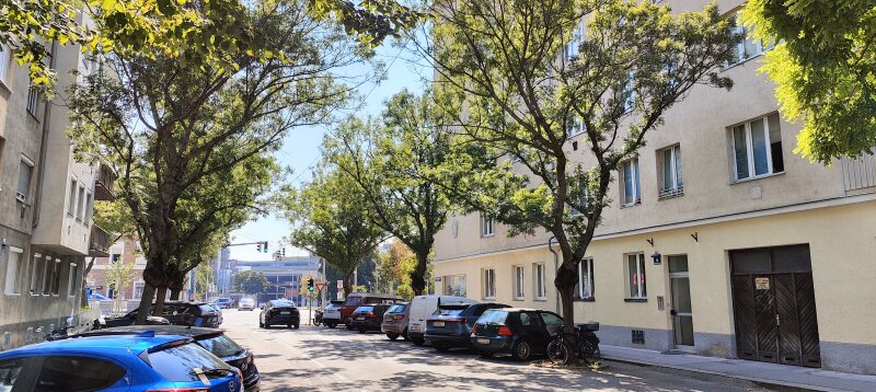 Schrotzbergstraße Richtung Ausstellungsstraße