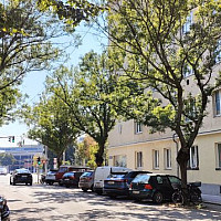 Schrotzbergstraße Richtung Ausstellungsstraße