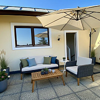 Visualisierung Dachterrasse möbliert