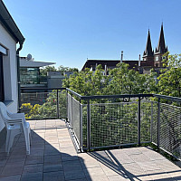 Sonnige Terrasse der Wohnung n