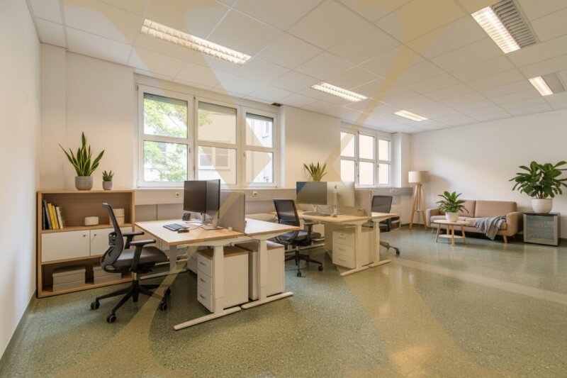 Büro I | Visualisierung ? Einrichtung mittels KI ergänzt