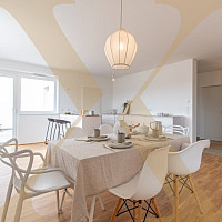 Beispielfoto Wohn-/Essbereich - Mustermöblierung