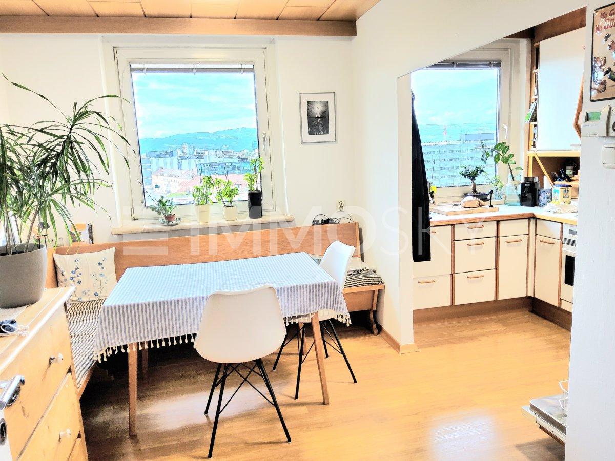 Essraum mit Ausblick ins Mühlviertel