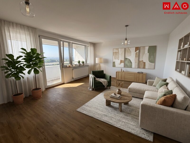 KI generiertes Wohnzimmer