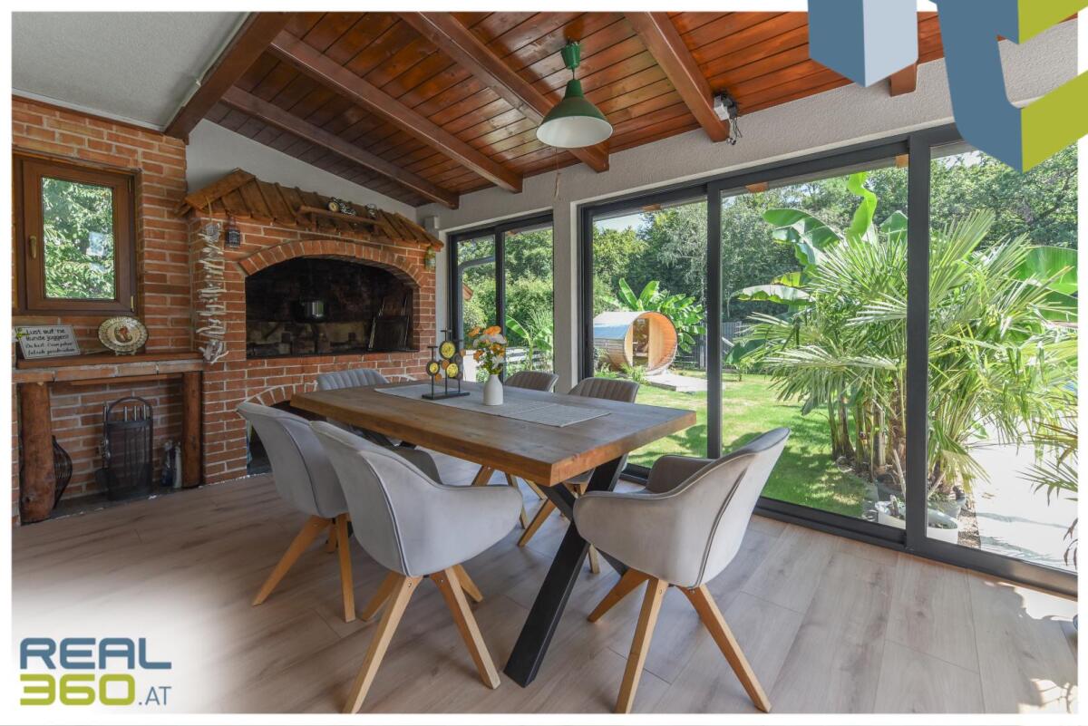 Blick aus dem Wintergarten