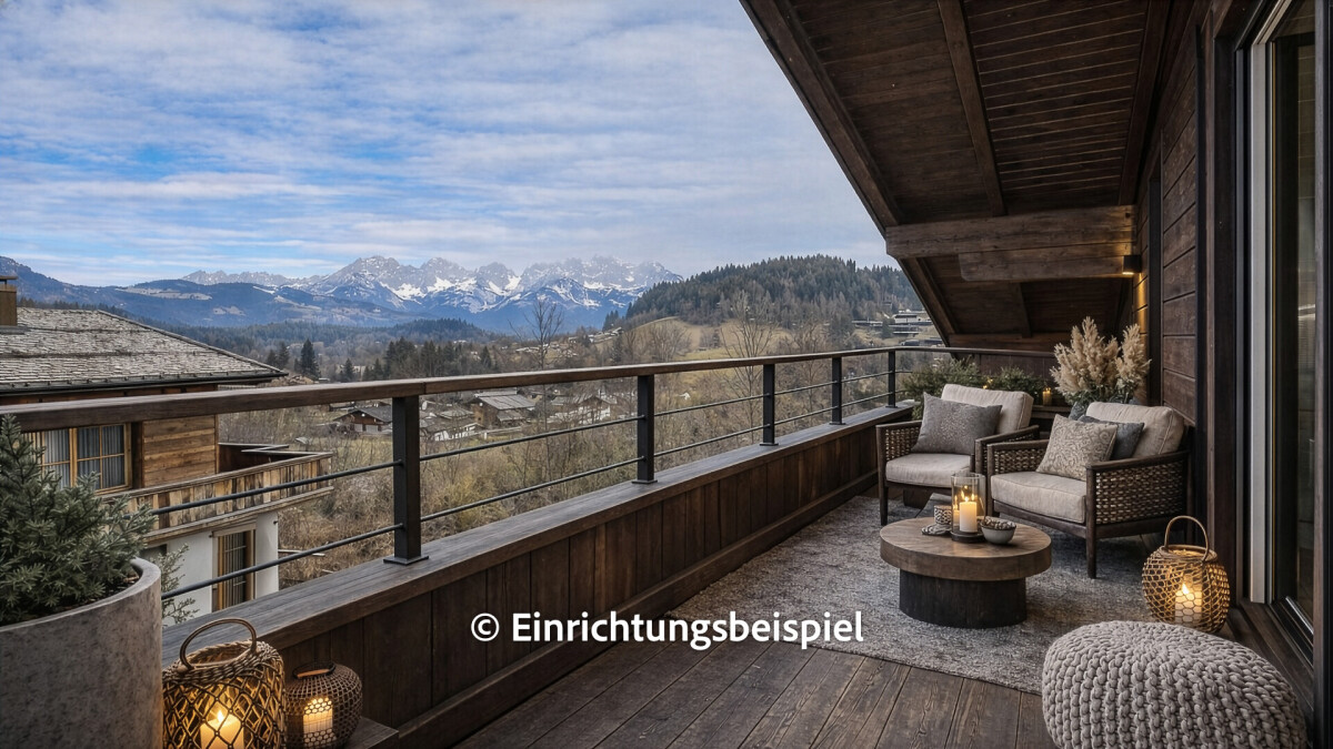 KITZIMMO-Dachgeschosswohnung an der Skipiste mit Kaiserblick kaufen - Immobilien Kitzbühel.