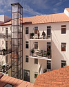 Innenhof-Fassade
