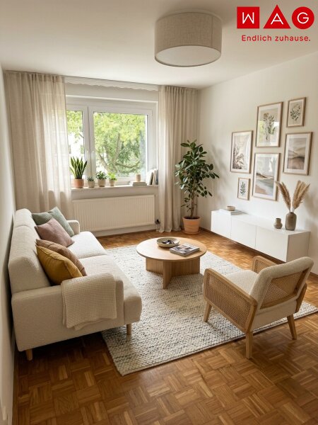 Wohnzimmer KI generiert