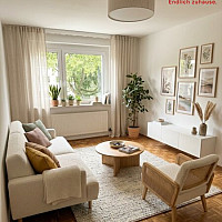 Wohnzimmer KI generiert