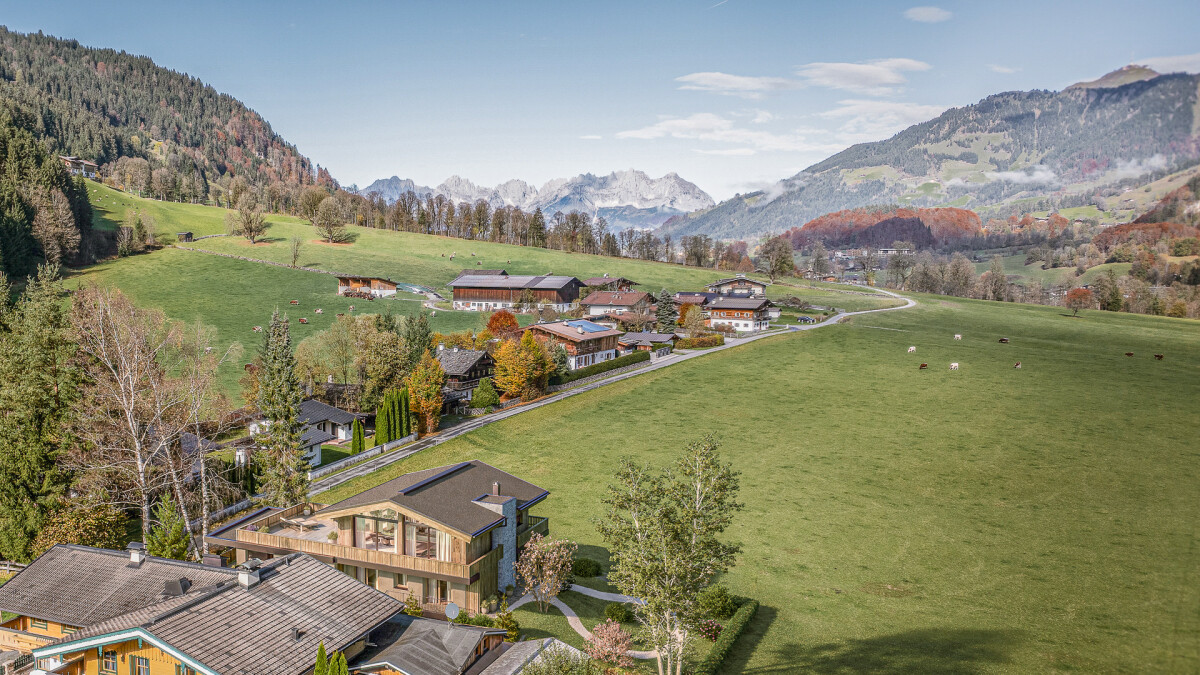 KITZIMMO-Neubauvilla in sonniger Ruhelage mit Bergblick - Immobilien Aurach.