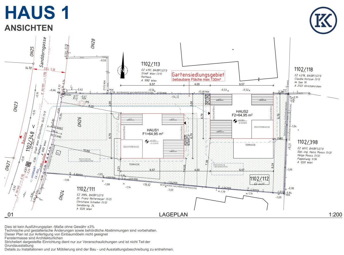 Lageplan H1