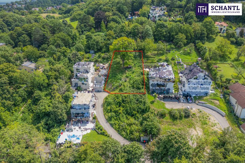 Abbildung von Grundstück und Umgebung aus der Vogelperspektive