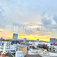 Panoramablick über Dächer von Linz