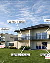NEUBAU! Moderne, sonnige und ruhige 2 Zimmer Wohnung 40,00m² plus Balkon 7,41m² in Waidmannsdorf - Schubertstraße