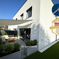 Garten / KI-generierter Gestaltungsvorschlag (Möblierung nicht enthalten)
