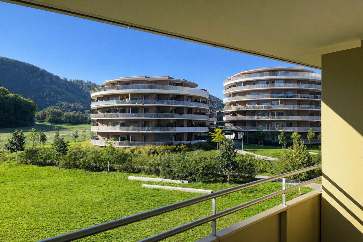 Ausblick 40m² Balkon-NW