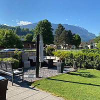 Blick vom Wohnzimmer