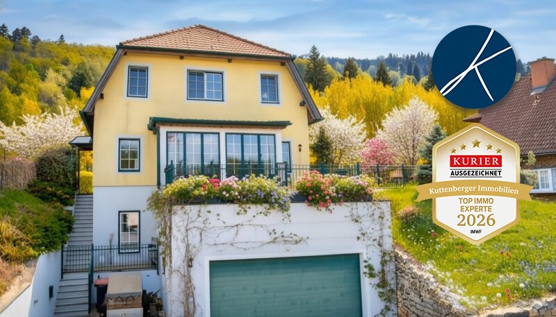 Haus mit Gartenparadies und Blick über das Kamptal