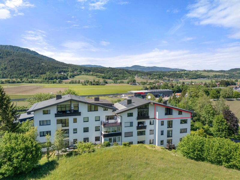 Kernsanierte, schöne, sowie sonnige und ruhige 3 Zi Wohnung 95,00m² mit Loggia in Maria Saal - Ratzendorf - Wohnen im Grünen!