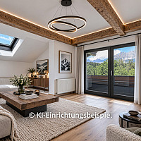 KITZIMMO-Dachgeschosswohnung in Ruhelage mit Kaiserblick kaufen - Immobilien Oberndorf.