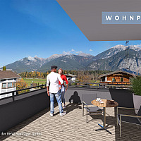 Visu Oberperfuss Huebe - Ausblick Penthouse West