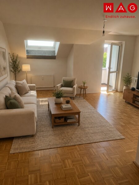KI generiertes Wohnzimmer