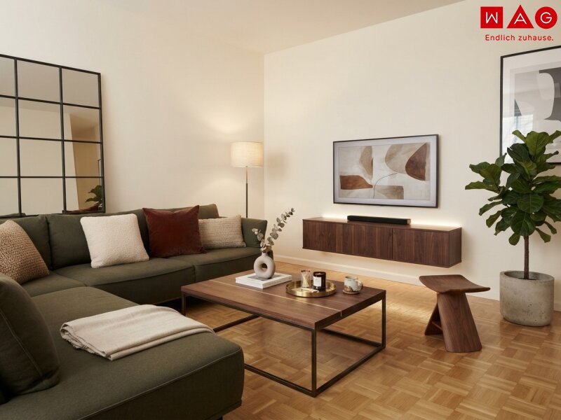 Wohnzimmer KI generiert