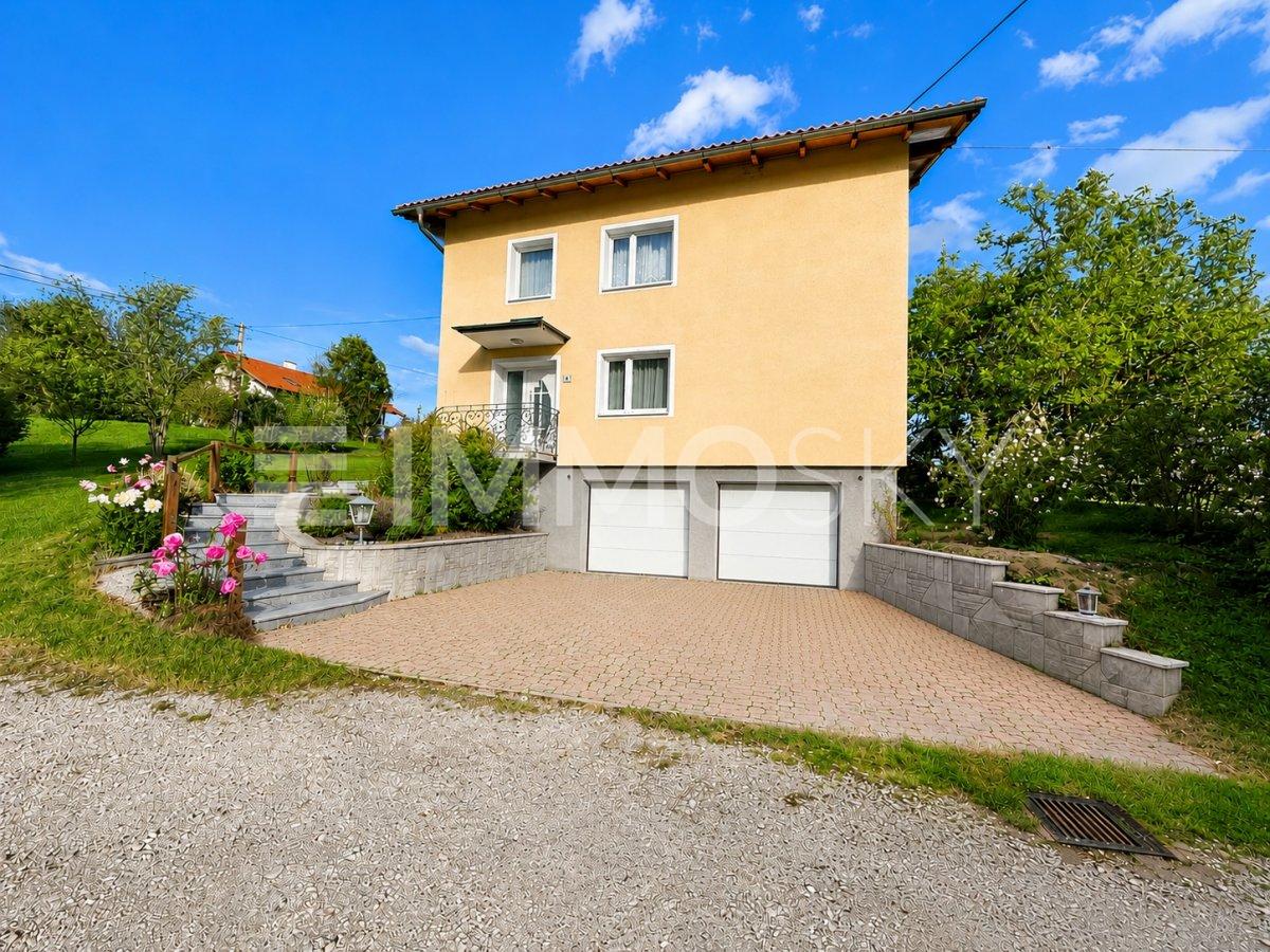 Hausansicht Eingang und Garage