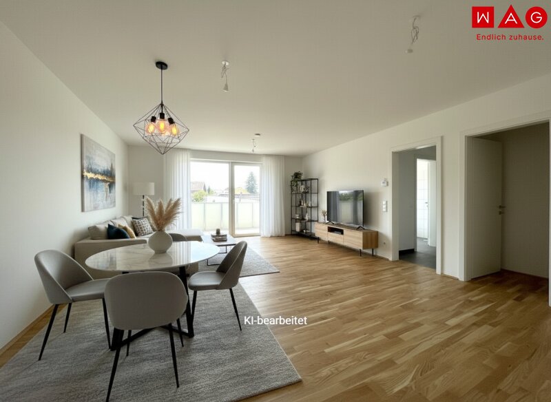 Möblierungsvorschlag Wohnzimmer KI generiert