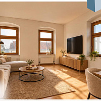 KI erstelle Visualisierung - Wohnzimmer