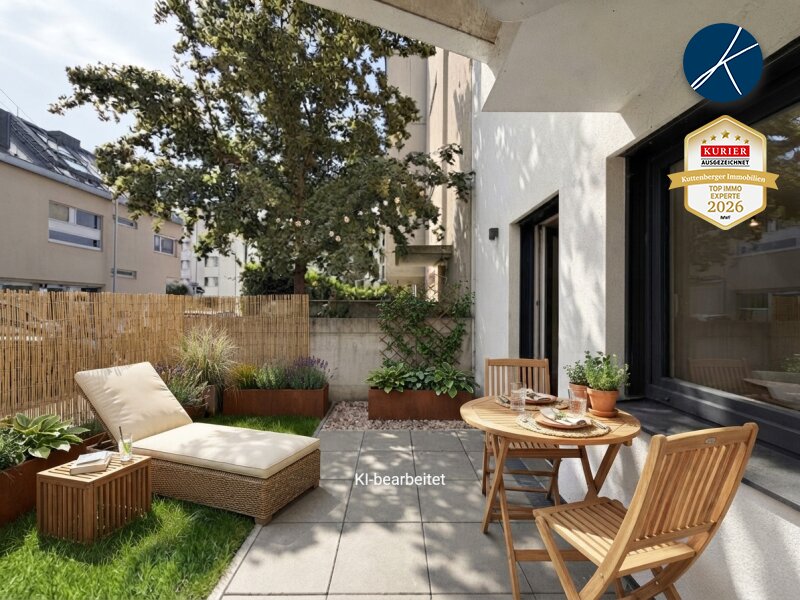 Terrasse mit Garten
