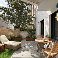 Terrasse mit Garten