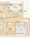 Terrassenwohnung im DG - 5.OG auf 124m² + 15m² Terrasse